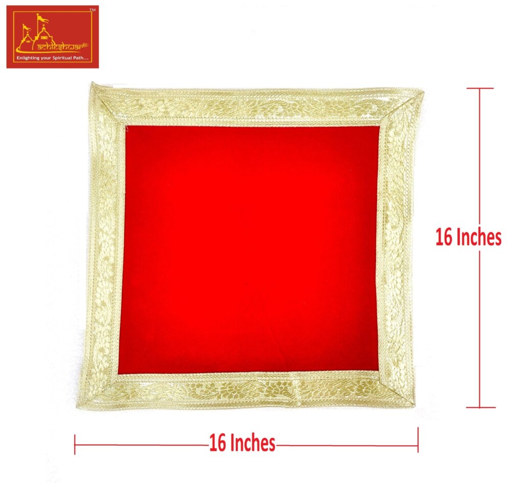 Velvet Aasan For Mandir 16*16