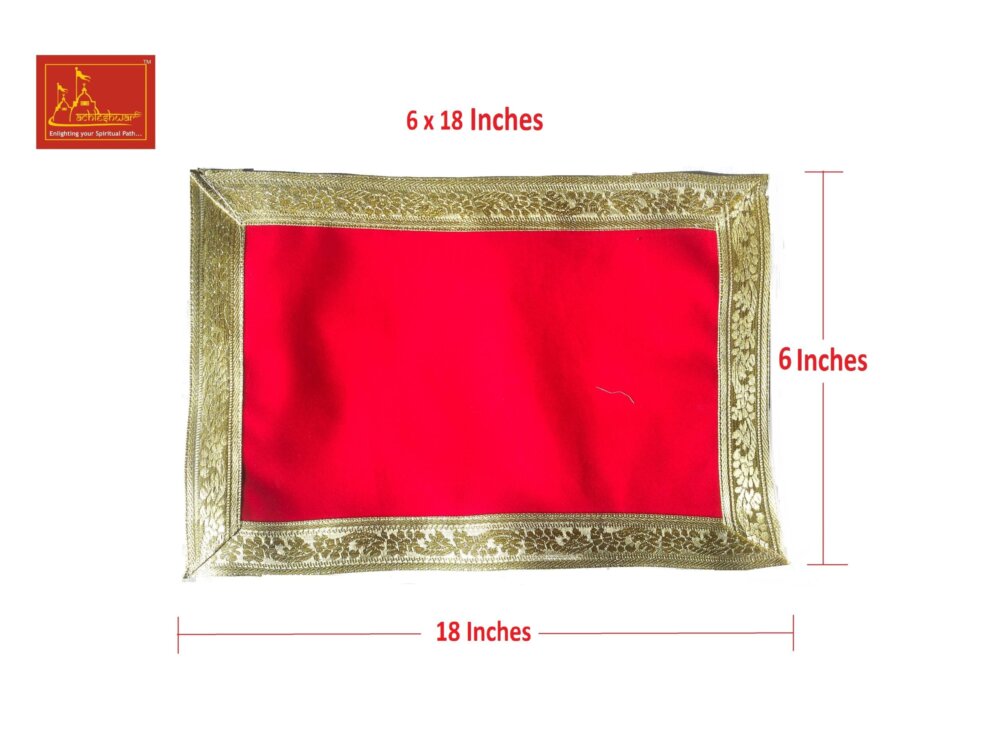 Red Aasan For Mandir 6*18