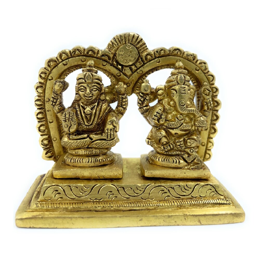 Ashtadhatu Laxmi Ganesh Big Singhasan