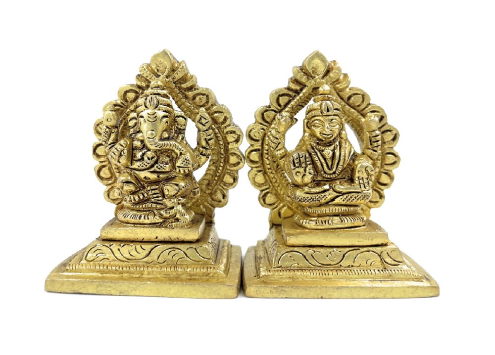 Ashtadhatu Laxmi-Ganesh Designer Singhasan