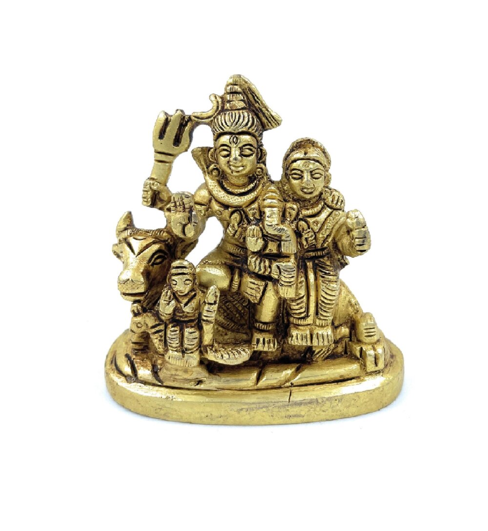 Ashtadhatu Shivparivaar sitting On Nandi