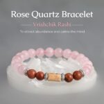 Rose Quartz Bracelet (Vrishchik Rashi) Scorpio